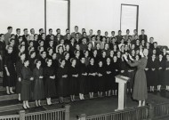 The Vespers Chorus, pictured in the 1956 Shen.