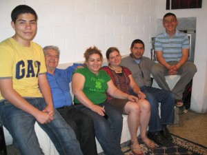 Katherine with Morataya host family