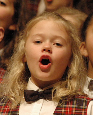 Chorister Chloe Weaver, 5th grader from Linville, Va., is in the SVCC Treble Choir. She is the daughter of Dean and Andrea Weaver.