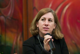 Lisa Schirch, executive director of the 3D Security Initiative and EMU professor of peacebuilding