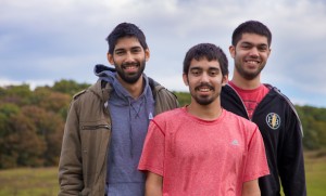 The Ardron brothers (from left): Austin, Aaron and Adrian. (Photo by Kara Lofton)