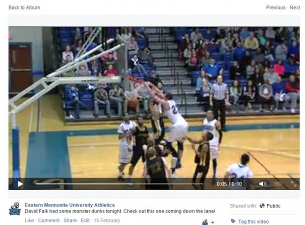 David Falk makes ESPN Sportscenter's Top-10 plays after a monstrous dunk during the 2013-14 season.
