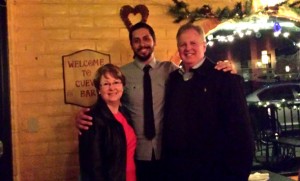 EMU President Loren Swartzendruber and his wife, Pat, celebrated their anniversary and the new year by dining at Cueva Bar. Both Loren and Pat say the food was "amazing."