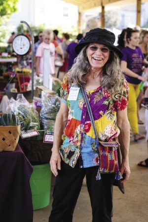 Josie Showalter is the current manager of the Farmers Market, which has grown to nearly 70 vendors on Tuesday and Saturday mornings, plus musical performers and much socializing.
