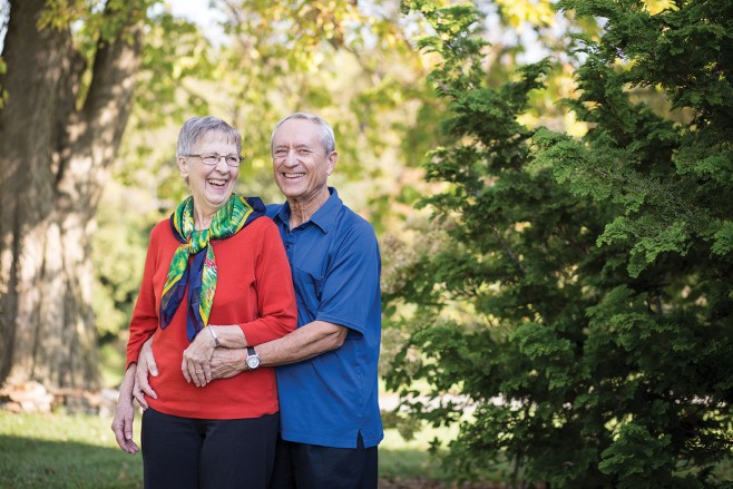 Mary Grace Shenk, class of '62, MDiv '88, and husband Harold, MDiv '88, recently funded an endowed scholarship for seminary students with proceeds from the sale of a property in Georgia. After years of pastoring in the Atlanta area, the couple now reside in Lancaster County, Pennsylvania. 