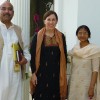EMU professor Lisa Schirch with Pakistani graduates of EMU's masters program in conflict transformation, Ali Gohar (l.) and Jennifer Jag Jivan (right).