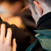 Prayers of safety during the send-off of the Guatemala Cross-Cul