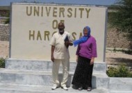 Jan Jenner, right, with Hargeisa dean Mohamed Aw-Dahir Abdi