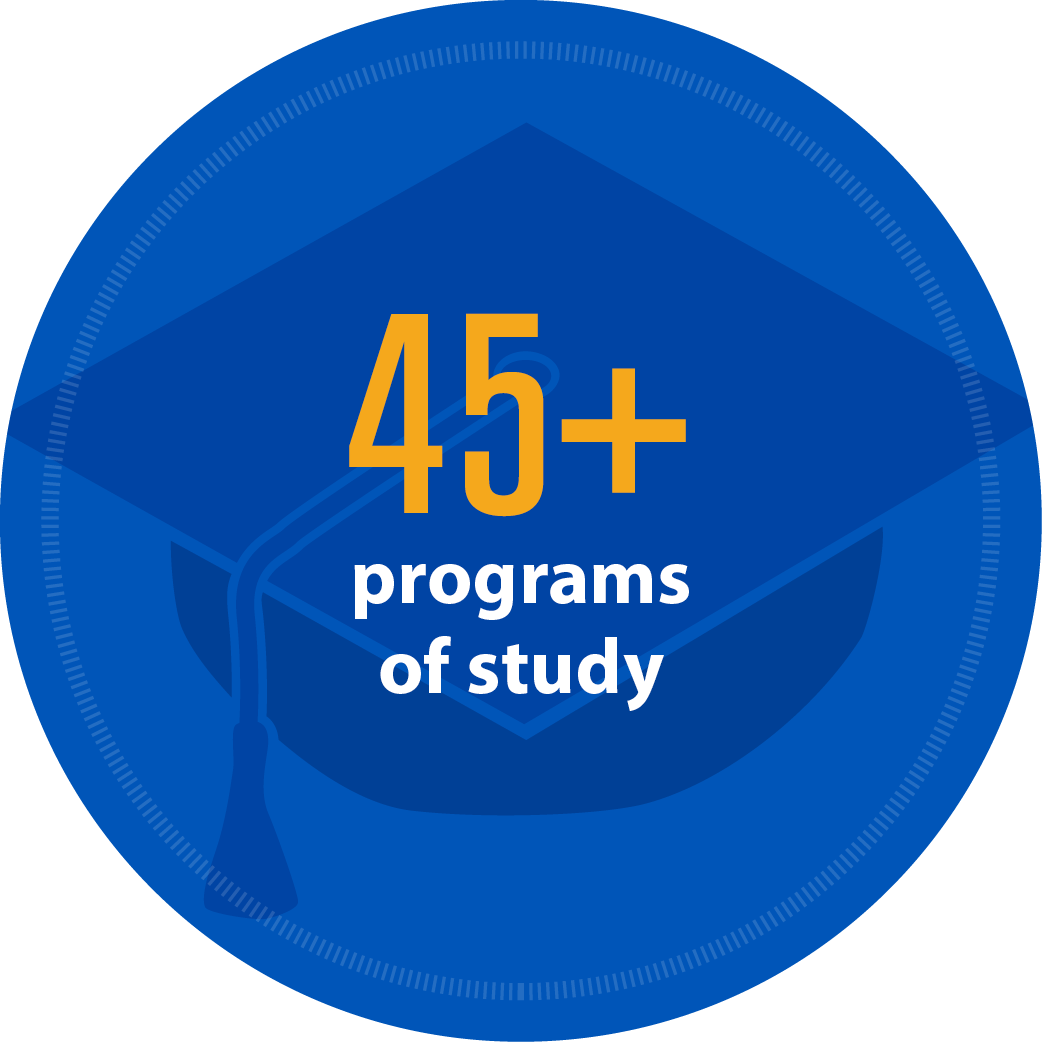 45 programs of study