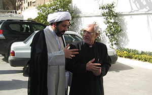 Dr. Mohammad Shomali (left) has engaged in interfaith dialogue for more than 20 years. Here he is pictured in Tehran with Amernian Orthodox Archbishop Sebouh Sarkissian. (
