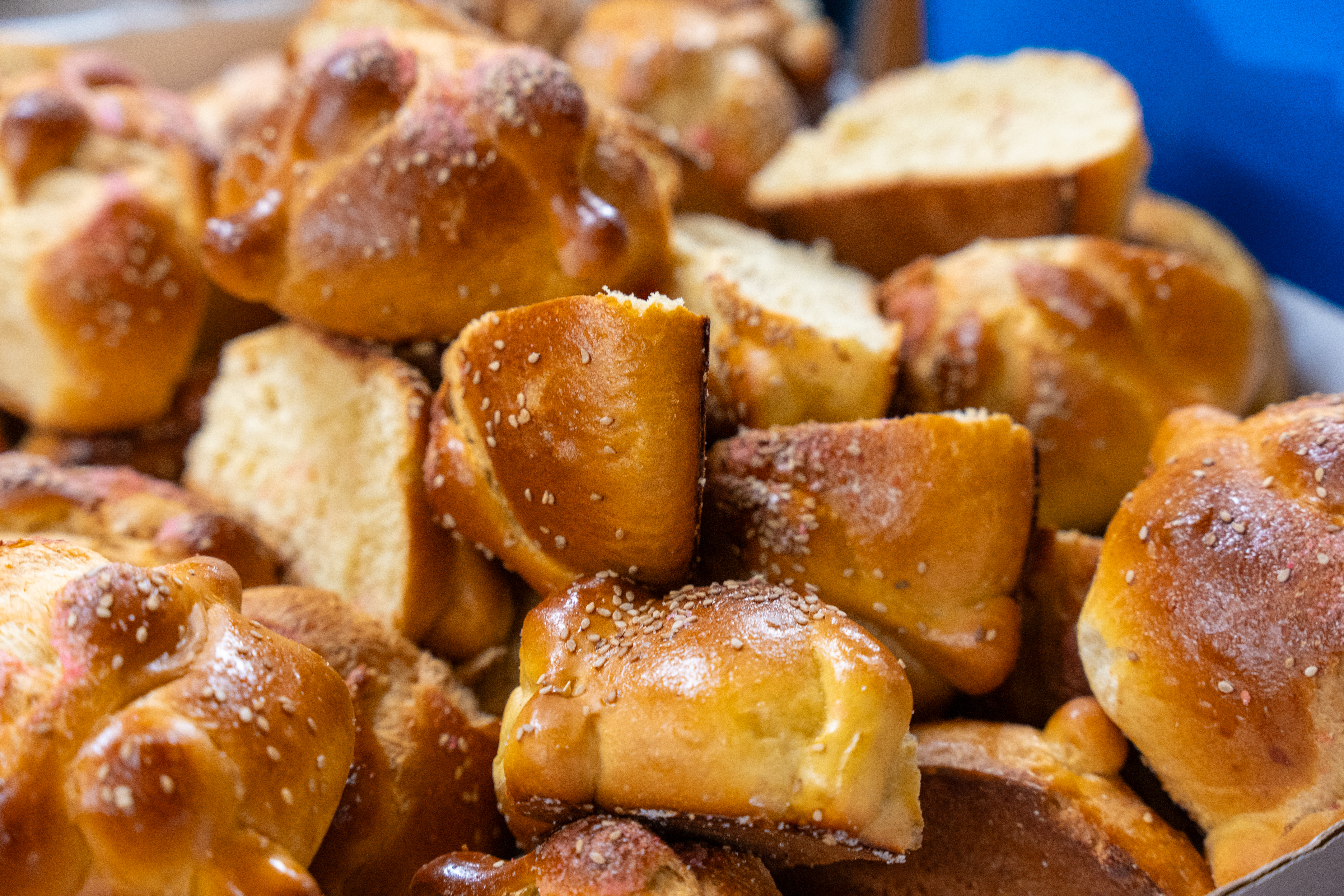 Hot pretzel bites displayed on a plate
