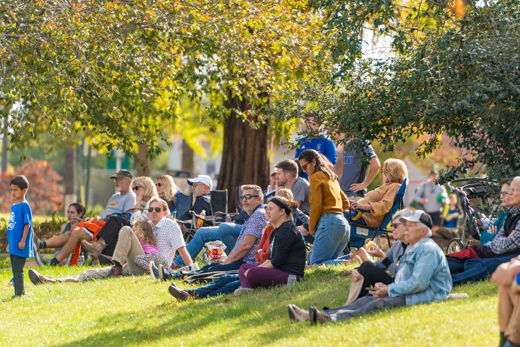EMU Families and Alumni relaxing at Homecoming