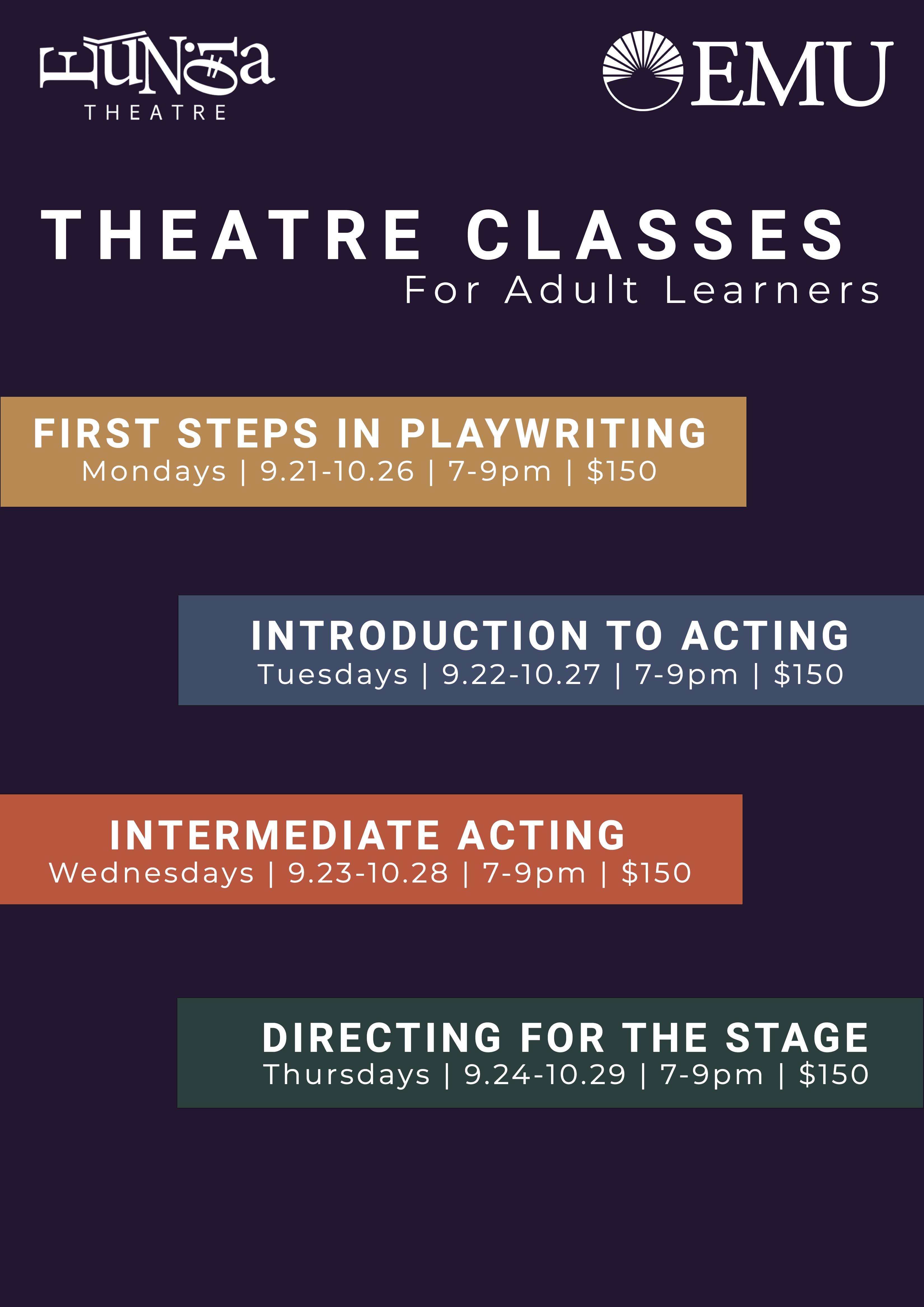 CAPE/Eunoia Theatre Offerings