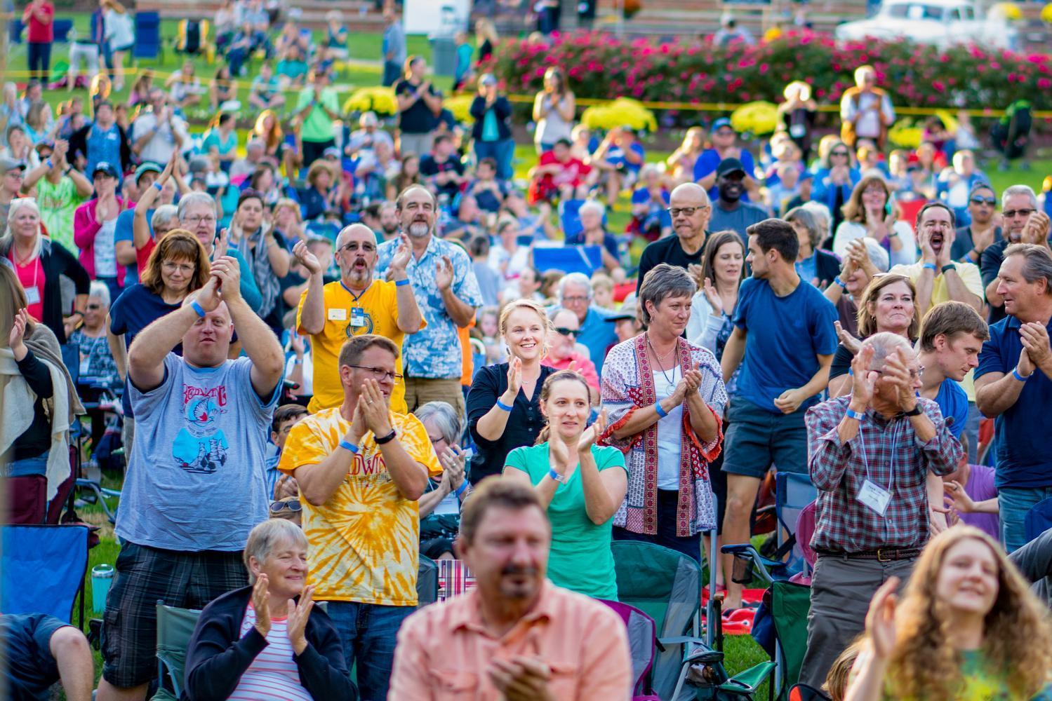 A very colorful crowd