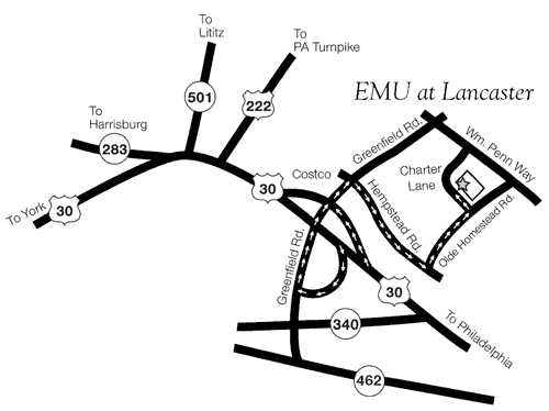 Lancaster Campus Map and Directions