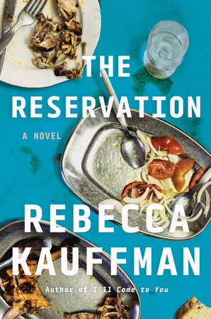 The Reservation book cover book cover featuring plates of food