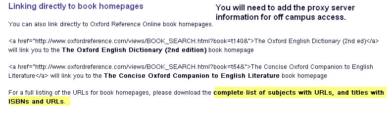Oxford Reference Online