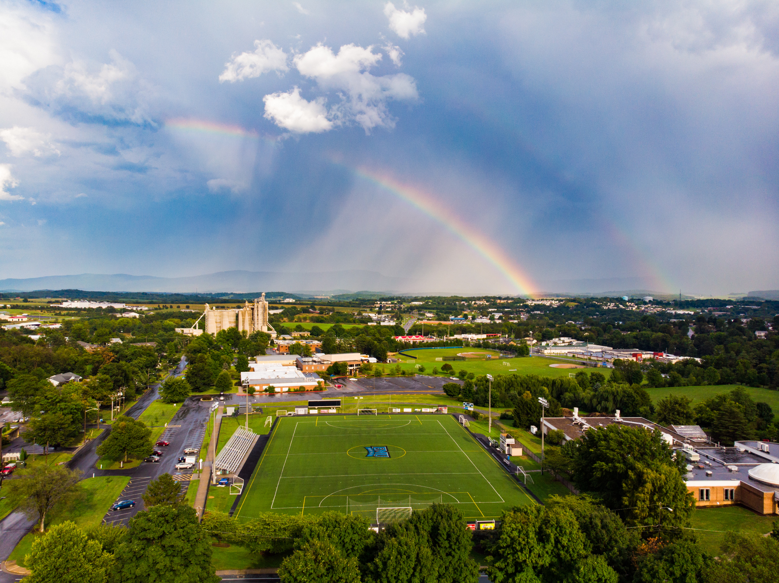 Rainbow over Campus