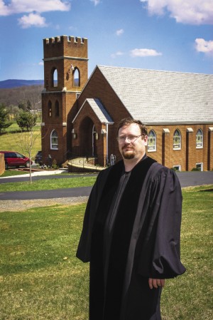Brian Posey, MDiv ’11, is the pastor of three United Methodist churches in the countryside north of Harrisonburg – Fellowship (pictured)