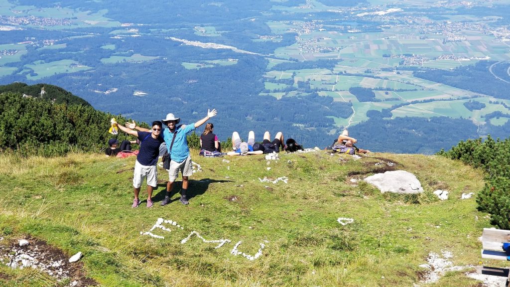 Zafri and Yoel on top of the Untersberg mountain