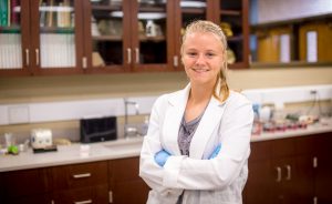 Hannah Daley during her junior Research Experience for Undergraduates (REU) at James Madison University.