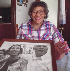 Mildred Loving, Mark's great-grandmother, in a family photo with her late husband Richard. (Courtesy photo)