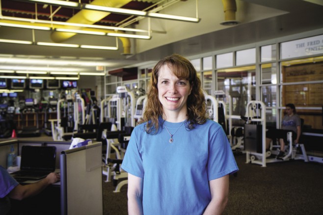 Lori Hertzler Schrock ’93 is the program director at the Funkhouser Wellness Center of Bridgewater College.