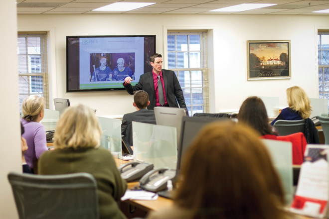 Working with Real Estate Digital, Darren Kipfer '96 specializes in teaching real estate agents how to use technology. 