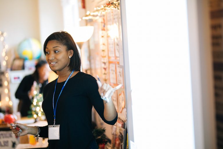 a teacher at EMU Alexa Weeks '18 shares challenges and