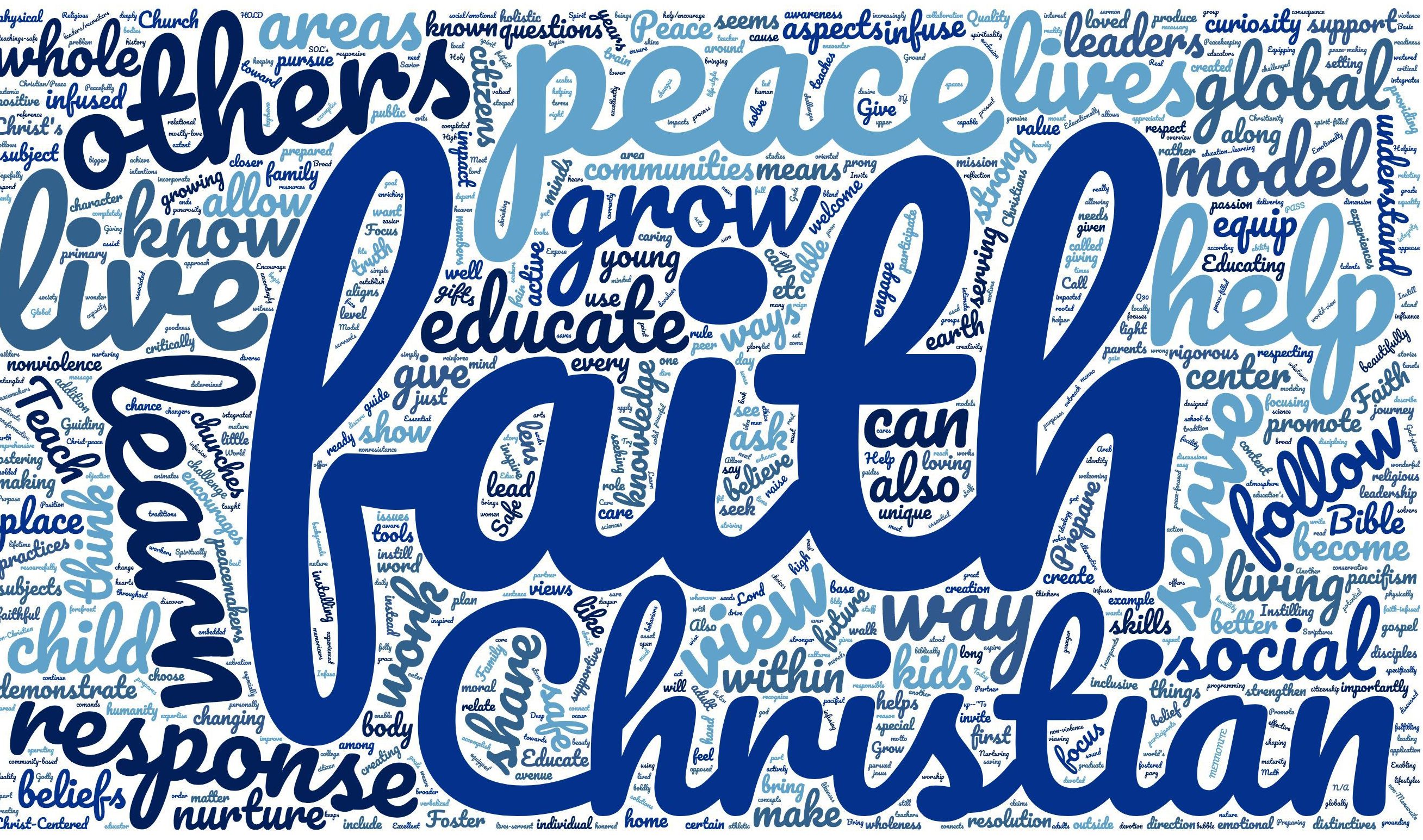 Blue wordcloud - EMU News