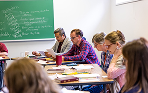 students in a seminar