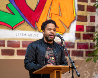 preacher in pulpit