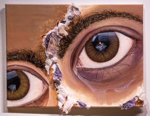 painting of eyes